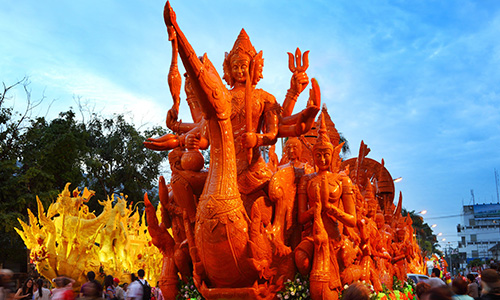 The-Candle-Festival,-Ubon-Ratchathani